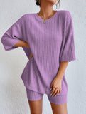 2025 Fashion Casual Spring Round-Neck Loose Women's Shorts