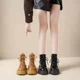 Super Fire Martin Boots 2025 New Fashion With Small Thick Background Retro Small British Style Short