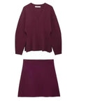 Women's INS Burst Women's Simple Loose Knitted Coat Mini-Skirt