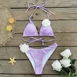 Three-Point Mini Bikini Low-Waist Sexy Strap Split Swimsuit Women 2025 New