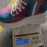 Explosive Pine Cake Thick-Singing High-Top Buckle With Casual Women's