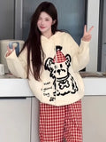 Lazy Air Soft Glutinous Sweater Women 2025 Winter New Korean Wearing Sheep Velvet Knitted Shirt