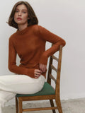 Spring And Summer New Thin Sweater Hoodie Women's Round Collar Perspective Basic Knitwear Candy
