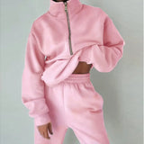 Women's New Zipper Grip Velvet Sweatwear Sports Fashion Jacket