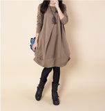 The Autumn Of 2025, The New Korean Version Of The Women's Large-Size Loose Leisure Folds And Irregular Pocket Collar Long-Sleeved