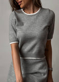 Spring/Autumn Festival New Women's Clothing Small Aroma Style Knitted Shirt Three-Piece