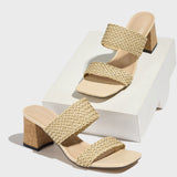 Selling Ladies Sandals Summer Refreshing Beach Holiday Fashion Casual Style Weaving Muller High