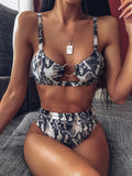 Zingj 2023 Swimsuit Ladies Split Swimsuit Leopard Print Bikini New