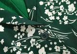 Spring Women's New Clip Printed Long Sleeved Dress