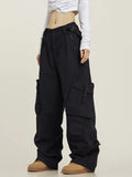 Zingj Design Sense Multi-Pocket Floor Cargo Pants Men And Women Loose Casual Versatile Wide Leg Pants Drop Feeling