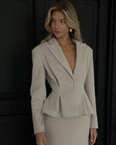 Spring New Fashion Waist Temperament Suit Jacket Half-Dress