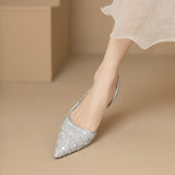 New Summer Tips Single-Shoes Dazzle Sandals Women's Niche Bao-Headed Fairy Shoes High