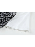 Style Fake 2 Piece Irregular Suspender T Shirt Women Summer 2023 Casual O Neck Short Sleeve Back Hollow Design Lady