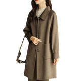 This Coat Woman 2025 Autumn And Winter New Small Man Thick Korean Version Of The Long-Term