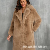 And Winter Imitation Fox Thick Long Suit Collar Imitation Fur Coat In The Long Plush Fur