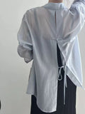 And Thin Tiansi Sunscreen Shirt Coat Women 2025 Summer New Back Fork Shirt National Wind Button Long-Sleeved