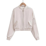 Fall 2025 Pilot Jacket Heavy Industry Zip Loose Waist Jacket Flip Pocket Long-Sleeved