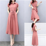 Dress Women's Summer 2025 New Slim Temperament Slim Long Small Fresh Pop Summer Chiffon