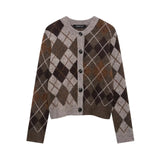 Women's Clothing Loose Casual Round-Neck Long-Sleeved Knitted Jacket In Autumn