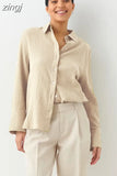 Green Button Up Shirts Fashion Women Cotton Long Sleeve Blouses Korean Office Lady Blouse Summer Basic White Tops