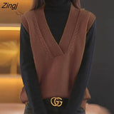 Vest Women Popular Trendy Ins All-match Korean Style Street Wear Spring New Arrival Clothing Leisure Knitting Cosy