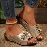 Women's Shoes 2025 Spring And Summer New One Flower-Dew Slippers Women Cool