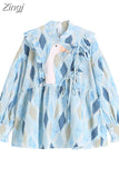 Shirts For Women Plaid Print Puff Sleeve Female Blouse Tops French Style Casual Elegant Sweet Blusas Shirt 2023 Autumn