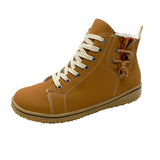 Boots Women's 2025 New Flat Heel Martin Boots Winter High-Top Single Shoes Women's Cotton