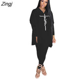 Two Piece Sets Women Summer Casual Loose Pullover Top And Pants Set Plus Clothing Matching Set