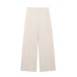 New Side Open Fork And Shoulder Clothing 8202551 High-Waist Wide Leg Trousers