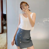 Summer Women Tops and Blouse Chiffon Women Blouses Sleeveless V-Neck White Women Shirts Plus Size Korean Fashion