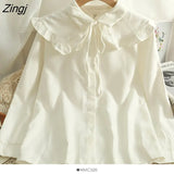 Lace Up Corduroy Shirt Women Korean Style Turn-down Collar Long Sleeve Blouses Spring Autumn Elegant Office Ladies