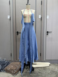 Summer New Breast-Wearing Waist Seaside Holiday Dress Suit Women's