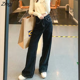 Jeans Bleached Washed Gradient Sweet Trendy Slim Y2k Streetwear Harajuku Kawaii Summer Джинсы Женские Chic Females