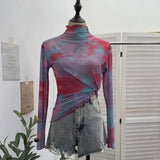 Shooting Heavy Industry Design Sense Cross Rivet Water Drill Waste Soil Horn Sleeve Double Mesh Yarn Trinket