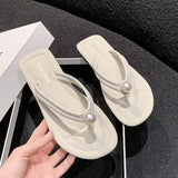 Clip Flip-Flop Women Wear Flat Soft Bottoms In Summer To Travel Beach Slippers 2025 New