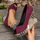 Fish Mouth Slope With High Heel Single Shoes Women's New Light-Footed Single Shoes In