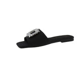 Version Of A Word Cool Slippers Women's 2025 Summer New Wear Fashion Flat Fairy Wind Summer Beach Cool