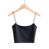 Zingj New INS Short Slim U-Collar Double Belt Suspender Tight Sexy Elastic Blouse