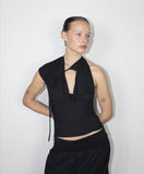 Spring And Summer New Hot Sale Straps A Variety Of Folding Wear And Tight Fashion T-Shirt