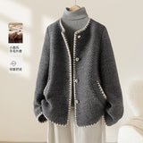 Industry Small Fragrant Wind Hair Coat Woman 2025 Winter New High-End Short Coat