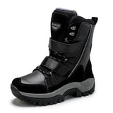 New Fashion Snow Boots Women's Cylinder Plus Velvet Thick To Keep Warm Northeast Large-Size Outdoor Skiing Fashion Cotton