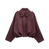 Women's 2025 Early Spring New Thin Temperament Pilot Multi-Color Jacket