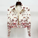 Early Spring New Underwater World Printing Sling Vest Short Coat + Trousers Set Three-Piece