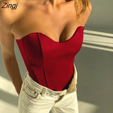 Women’s Sexy Exposed Navel Tube Tops Fashion Solid Color Off-the-shoulder Pullover Strapless Tops Wrap