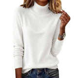 Sheintemu West Wind Long Sleeve Autumn Winter Turtleneck Sweater Women's