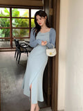 Xixi 2025 Summer New High-Waisted Temperament Elegant Sling Dress Senior Long Dress Female