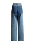 Zingj Wind Design Sense Straight Pants 2024 Spring And Autumn New Fashion Hollow Out Color Twist Jeans