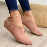 Summer New Women's Shoes Flat Tip Casual Single Shoes Low Help Shoes Size