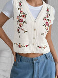 Fashion New Casual Embroidery Embroidery Knitted Sweater Women's